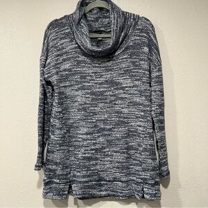Aerie Cowl Neck Pullover Knit Sweater Top Size Large Women’s Heather Gray Soft